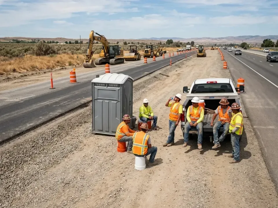 highway-road-construction-crew-007 — frequently asked questions, Porta Potty and Restroom Rentals in Georgetown, CA